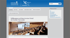 Desktop Screenshot of electure.studiumdigitale.uni-frankfurt.de