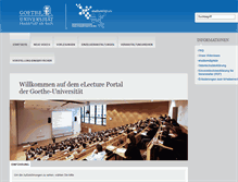 Tablet Screenshot of electure.studiumdigitale.uni-frankfurt.de