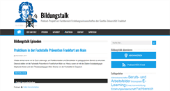 Desktop Screenshot of bildungstalk.uni-frankfurt.de