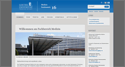 Desktop Screenshot of med.uni-frankfurt.de
