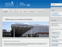 Tablet Screenshot of med.uni-frankfurt.de