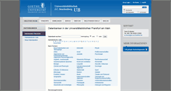 Desktop Screenshot of info.ub.uni-frankfurt.de