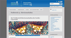 Desktop Screenshot of bio.uni-frankfurt.de