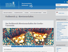Tablet Screenshot of bio.uni-frankfurt.de