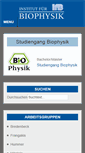 Mobile Screenshot of biophys.uni-frankfurt.de