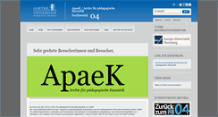 Desktop Screenshot of apaek.uni-frankfurt.de